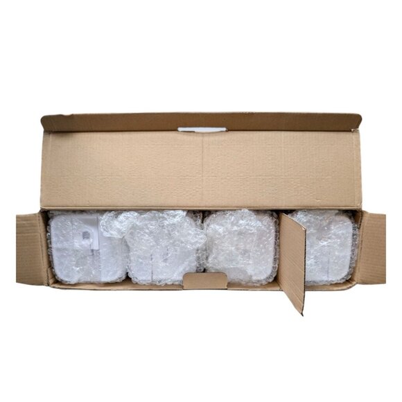 Airtight Food Storage Containers Set of 7 Clear White BPA Free Plastic Storage - Picture 2 of 12